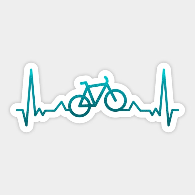 Bike Heartbeat Sticker by LR_Collections